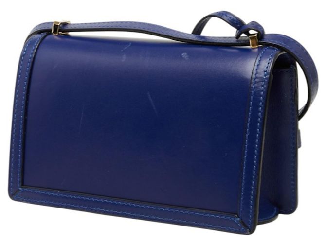 Borsa a tracolla Loewe Barcelona in pelle blu - vista 2