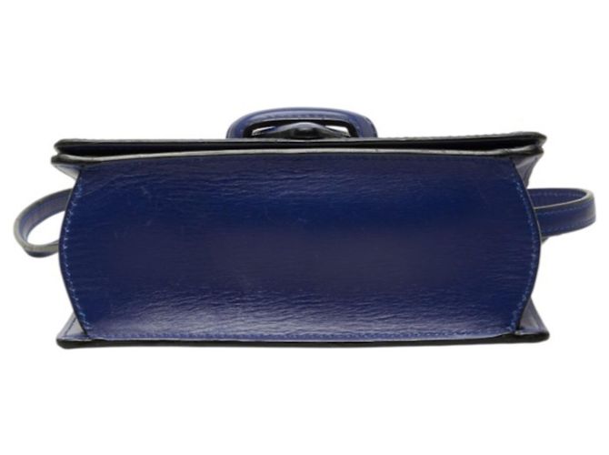 Borsa a tracolla Loewe Barcelona in pelle blu - vista 3