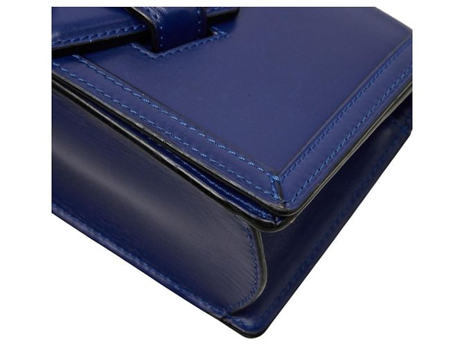 Borsa a tracolla Loewe Barcelona in pelle blu - vista 4