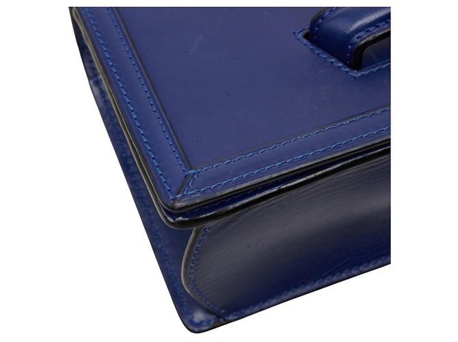 Borsa a tracolla Loewe Barcelona in pelle blu - vista 5