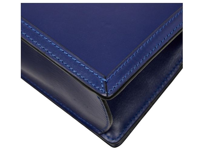 Borsa a tracolla Loewe Barcelona in pelle blu - vista 6