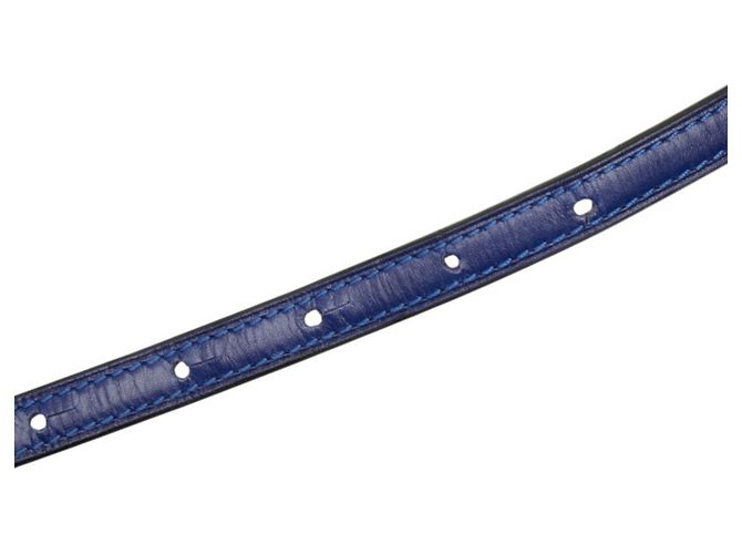 Borsa a tracolla Loewe Barcelona in pelle blu - vista 8