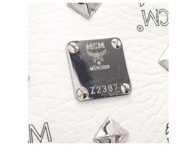 Sac à dos/Sac à main MCM Visetos Studded Blanc - vue 11