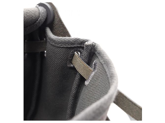Hermès Sac à épaule Hermes Herbag Zip Mini Ardoise Marron Gris - vue 10