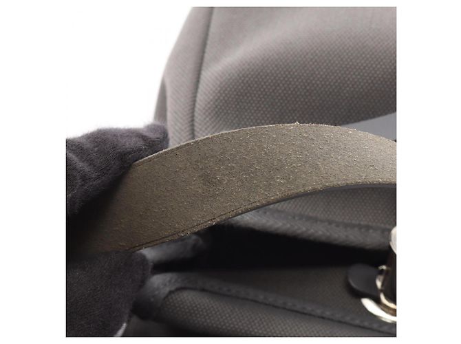 Hermès Sac à épaule Hermes Herbag Zip Mini Ardoise Marron Gris - vue 12