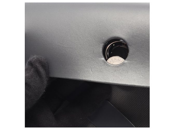 Hermès Sac à épaule Hermes Herbag Zip Mini Ardoise Marron Gris - vue 7
