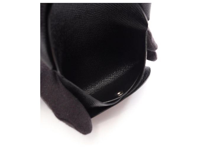 Hermès Portafoglio/Portamonete Hermes Calvi Duo Nero - vista 4
