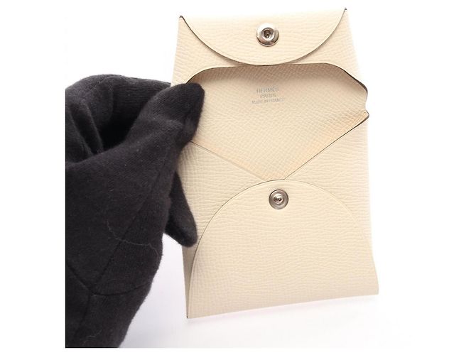 Hermès Porta-moedas Hermes Bastia Nata Branco - vista 3