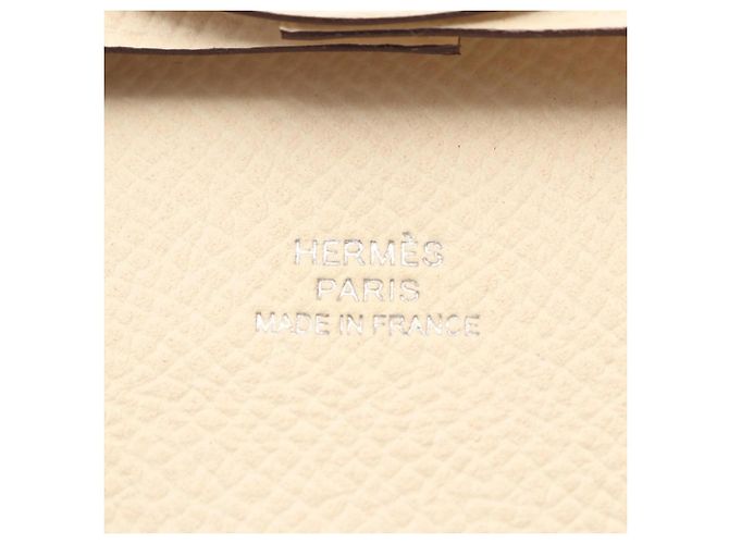 Hermès Porta-moedas Hermes Bastia Nata Branco - vista 5