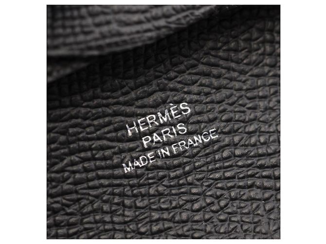 Hermès Portamonete Hermes Bastia Nero - vista 5