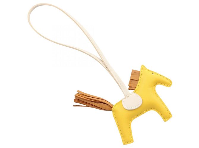 Hermès Hermes Rodeo PM Jaune Naple Sesame Cle Charm Braun Roh Gelb - Ansicht 2
