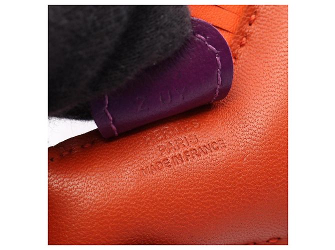 Hermès Hermes Rodeo PM Charm em Carnelian Violet e Orange Laranja Roxo - vista 3