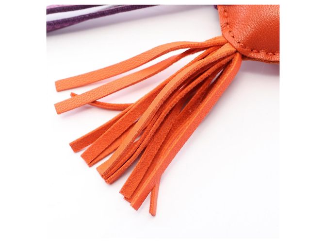 Hermès Hermes Rodeo PM Charm em Carnelian Violet e Orange Laranja Roxo - vista 4