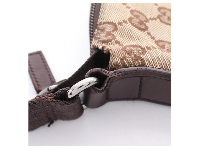Borsa a tracolla Gucci GG Canvas Marrone Beige - vista 17