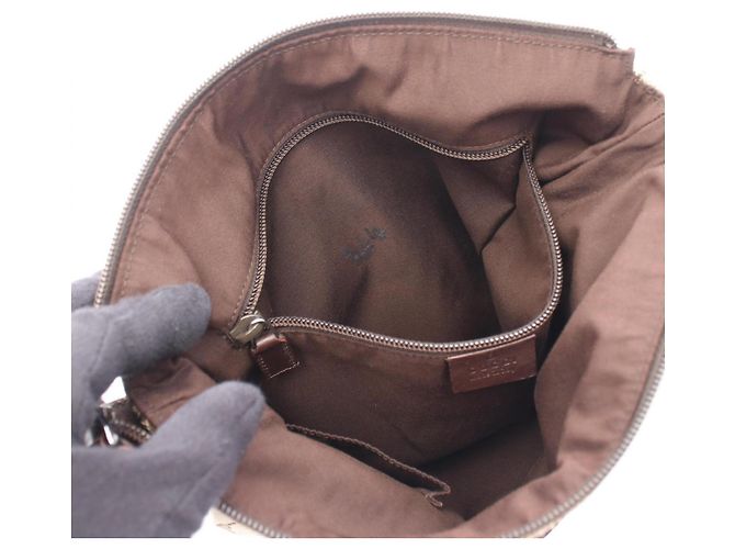 Borsa a tracolla Gucci GG Canvas Marrone Beige - vista 5