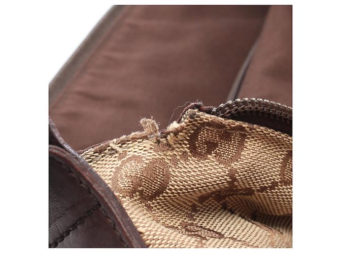 Borsa a tracolla Gucci GG Canvas Marrone Beige - vista 8