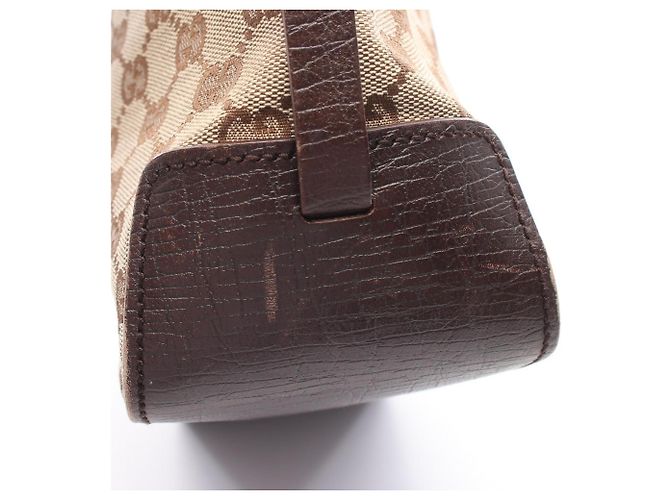 Saco Tote Gucci GG Canvas Marrom Bege - vista 10
