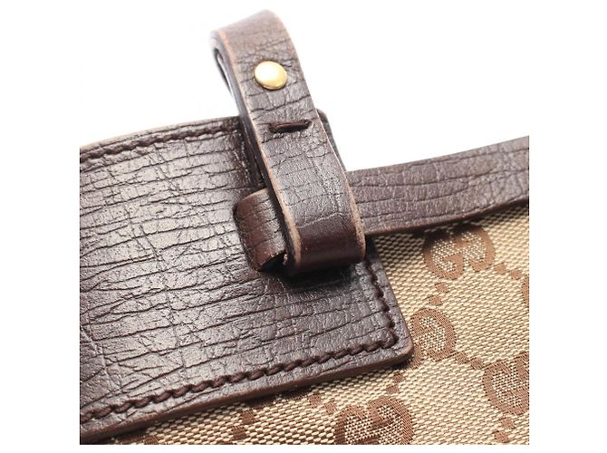 Saco Tote Gucci GG Canvas Marrom Bege - vista 11
