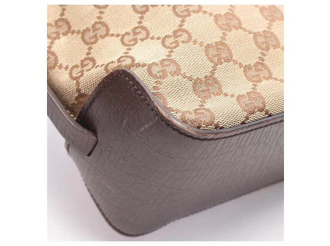 Saco Tote Gucci GG Canvas Marrom Bege - vista 7