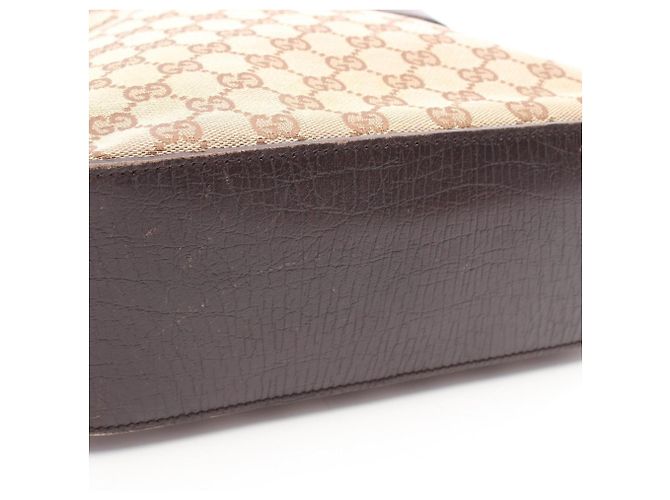 Saco Tote Gucci GG Canvas Marrom Bege - vista 9