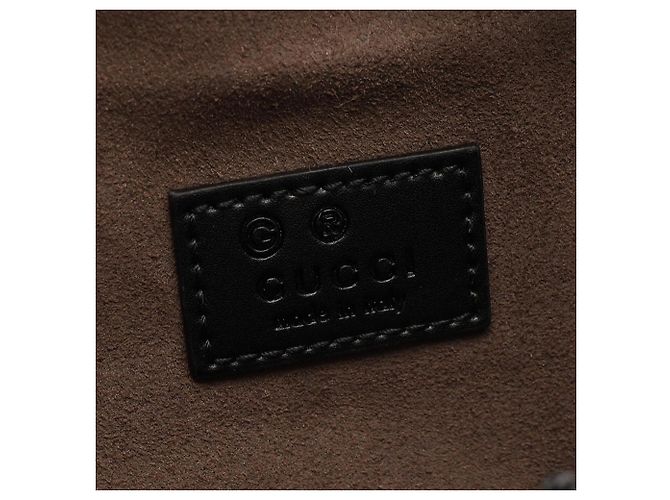 Borsello cintura Gucci GG Supreme Nero Beige - vista 4