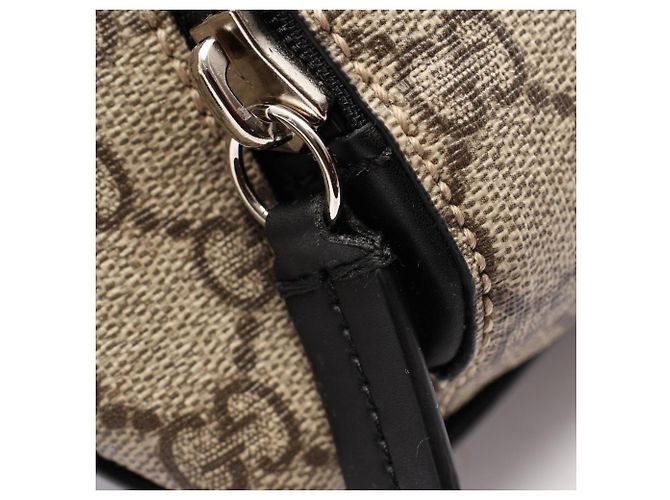 Borsello cintura Gucci GG Supreme Nero Beige - vista 5