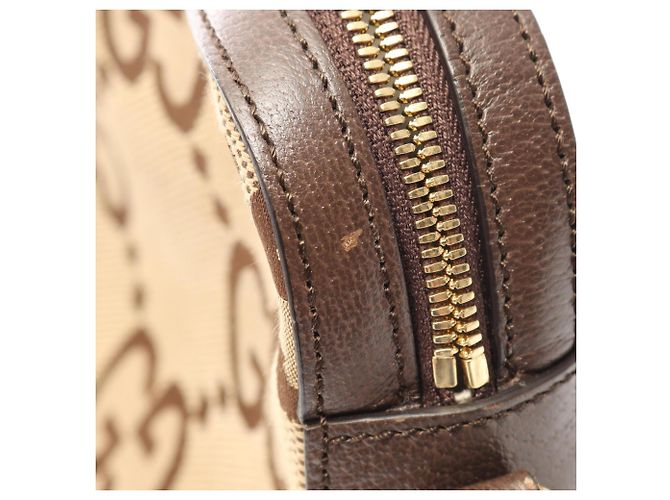 Gucci Jumbo GG Schultertasche Braun Beige - Ansicht 10