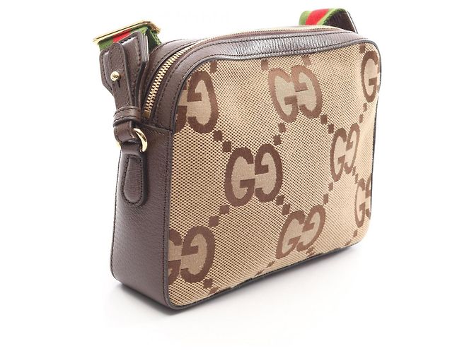 Gucci Jumbo GG Schultertasche Braun Beige - Ansicht 2