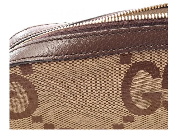 Gucci Jumbo GG Schultertasche Braun Beige - Ansicht 7
