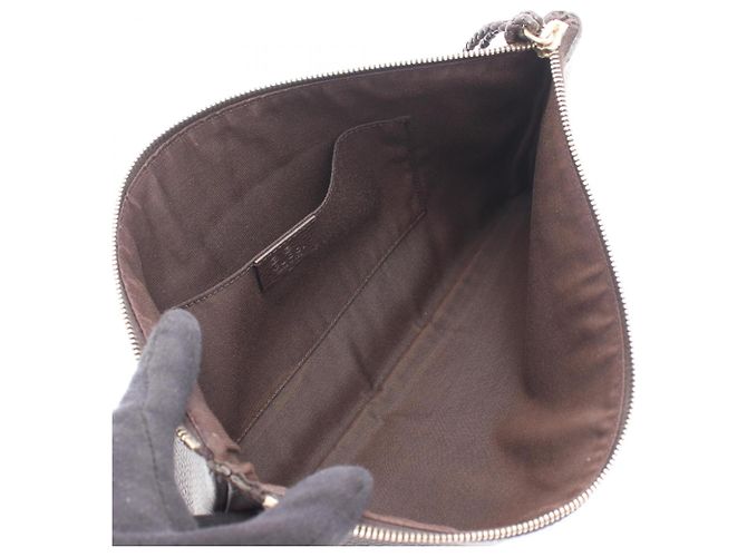 Gucci Bamboo Second Bag Clutch Handtasche Braun - Ansicht 3