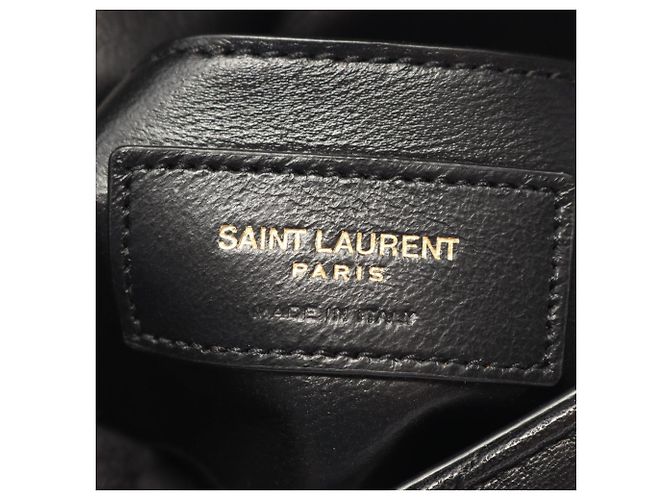 Borsa a tracolla in pelle nera Yves Saint Laurent Nero - vista 5