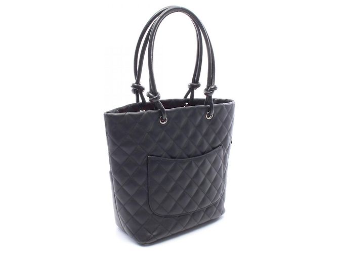 Chanel Cambon Line Mittlere Tote Bag Schwarz - Ansicht 2