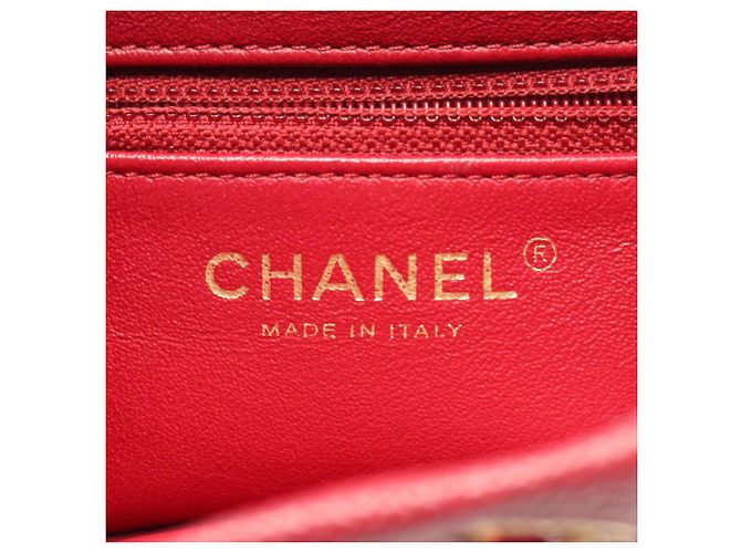 Chanel CC Filigree Matelassé Rucksack Rot - Ansicht 4