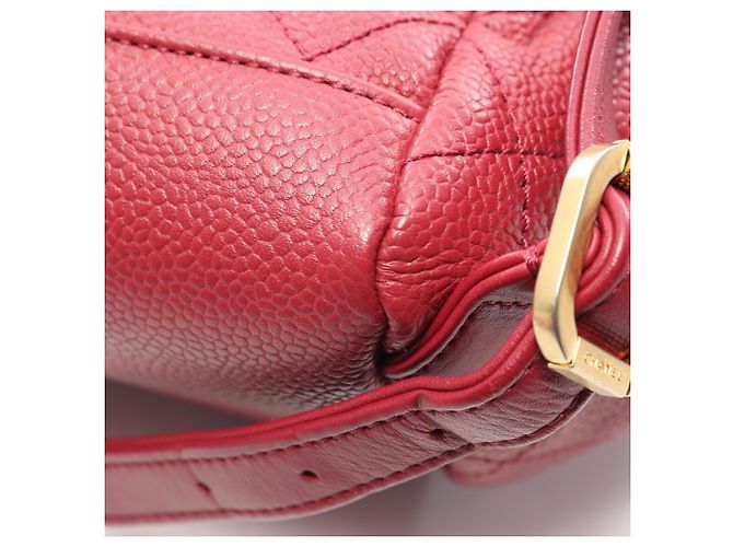 Chanel CC Filigree Matelassé Rucksack Rot - Ansicht 7
