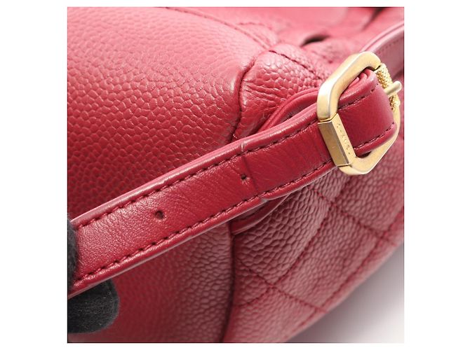 Chanel CC Filigree Matelassé Rucksack Rot - Ansicht 8