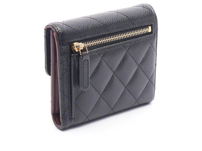 Timeless Cartera Chanel Classic Small Flap en piel de becerro granulada negra Negro - vista 2
