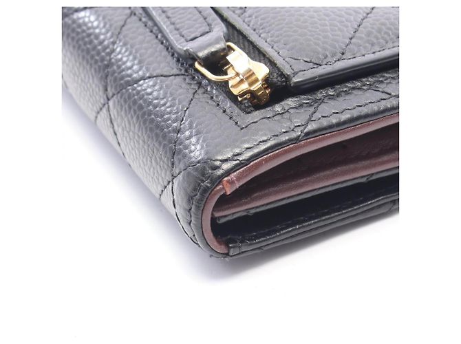 Timeless Cartera Chanel Classic Small Flap en piel de becerro granulada negra Negro - vista 9