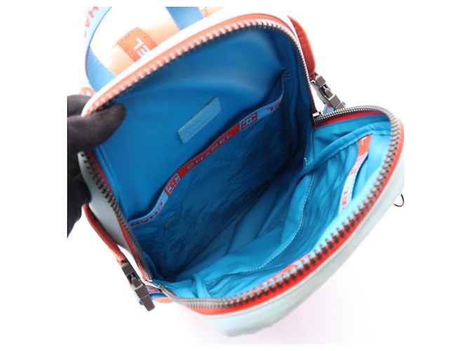 Mochila Chanel Sport Line High Summer Roja Azul Naranja - vista 3