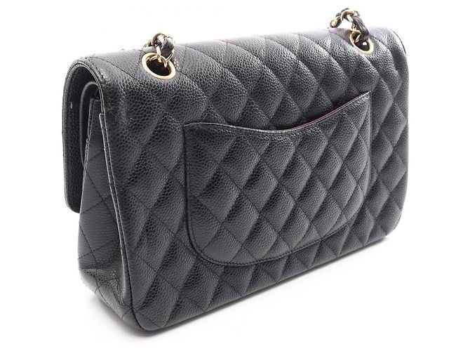 Bolso de hombro Chanel Matelassé Double Flap Negro - vista 2