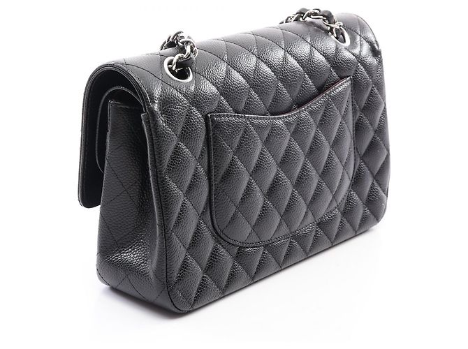 Chanel Matelassé Double Flap Schultertasche Schwarz - Ansicht 2