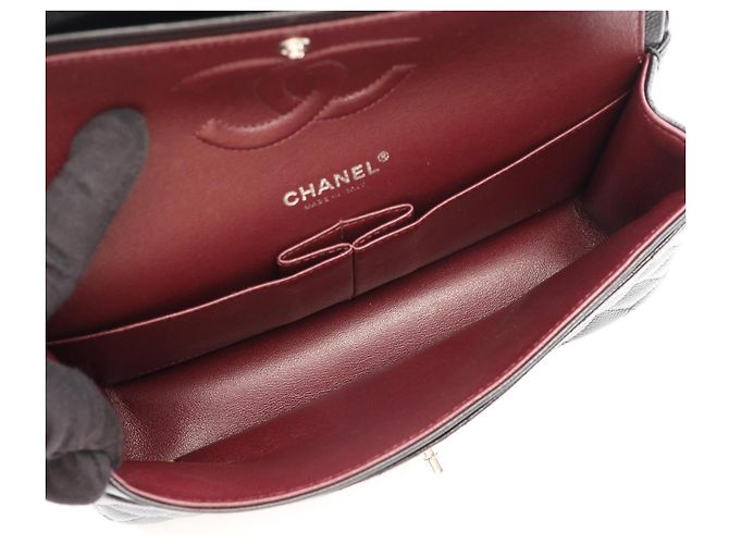 Chanel Matelassé Double Flap Schultertasche Schwarz - Ansicht 3