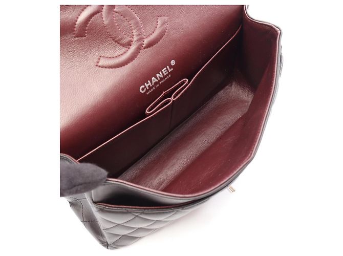 Bolsa de Ombro Chanel Matelassé Double Flap Preto - vista 3