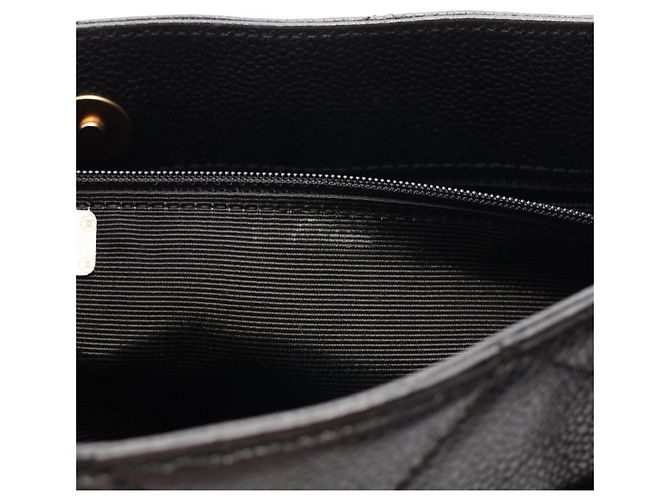 Saco Tote Chanel Matelassé com corrente efeito madeira Preto - vista 12