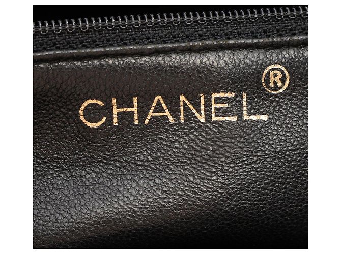Saco Tote Chanel Matelassé com corrente efeito madeira Preto - vista 4