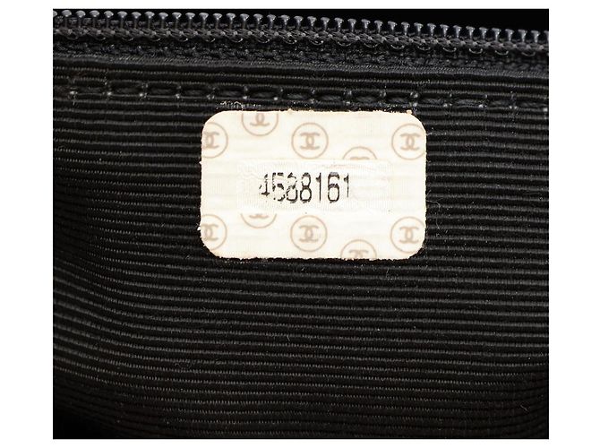 Saco Tote Chanel Matelassé com corrente efeito madeira Preto - vista 5