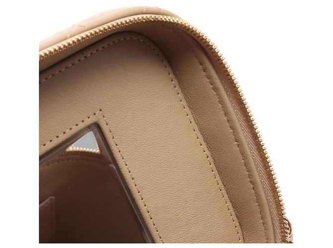 Vanity Chanel Matelassé Handtasche aus beigem Leder - Ansicht 7
