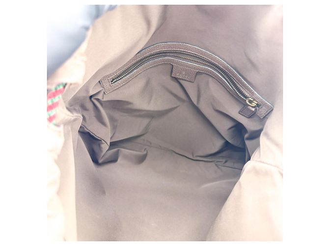 Gucci Neo Vintage Drawstring GG Coated Canvas Large Marron - vue 5