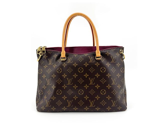 Louis Vuitton Pallas Shopper Monogram Canvas and Calfskin Castaño - vista 2