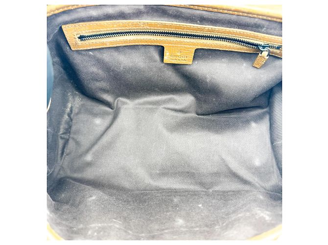 Gucci Bamboo Bullet GG Canvas Medium Marron - vue 5