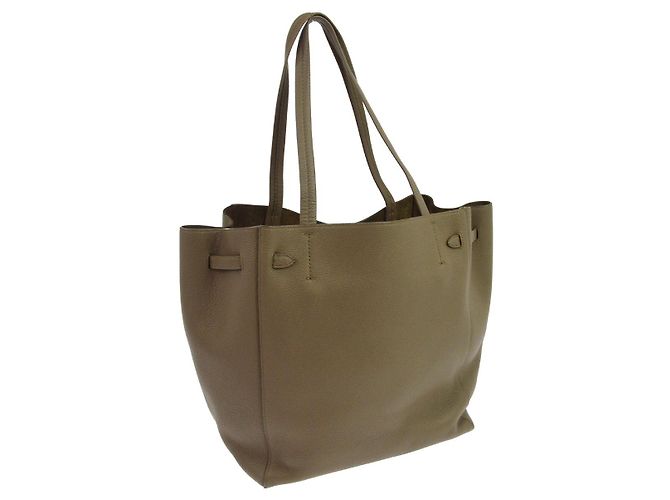 Céline Celine Phantom Tie Cabas Leather Small Braun - Ansicht 2